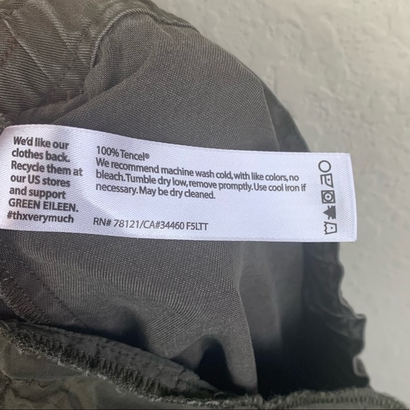 Eileen Fisher Crop Tapered Pants Tencel Twill, Size Small - Picture 8 of 13